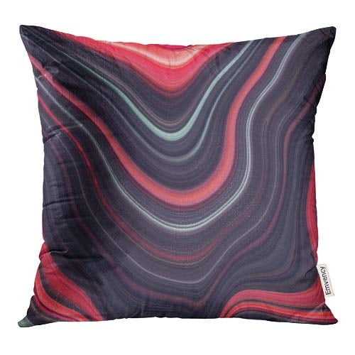 Pillow Decorative Throw Marble Black Red Pillow Decorative Throw Marble Black Red